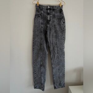 High waisted Gray Acid Jeans